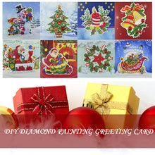 Load image into Gallery viewer, 8pcs/Set-Christmas-Diamond Greeting Cards
