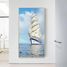 Load image into Gallery viewer, Ship - Full Drill Round Drill - 45x85cm
