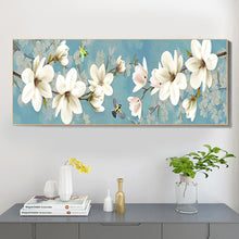 Load image into Gallery viewer, 80x30cm White Plum Blossom - Full Drill Round Drill - 80x30cm
