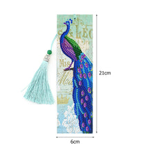 Load image into Gallery viewer, 2pcs Peacock-DIY Diamond Painting Bookmark
