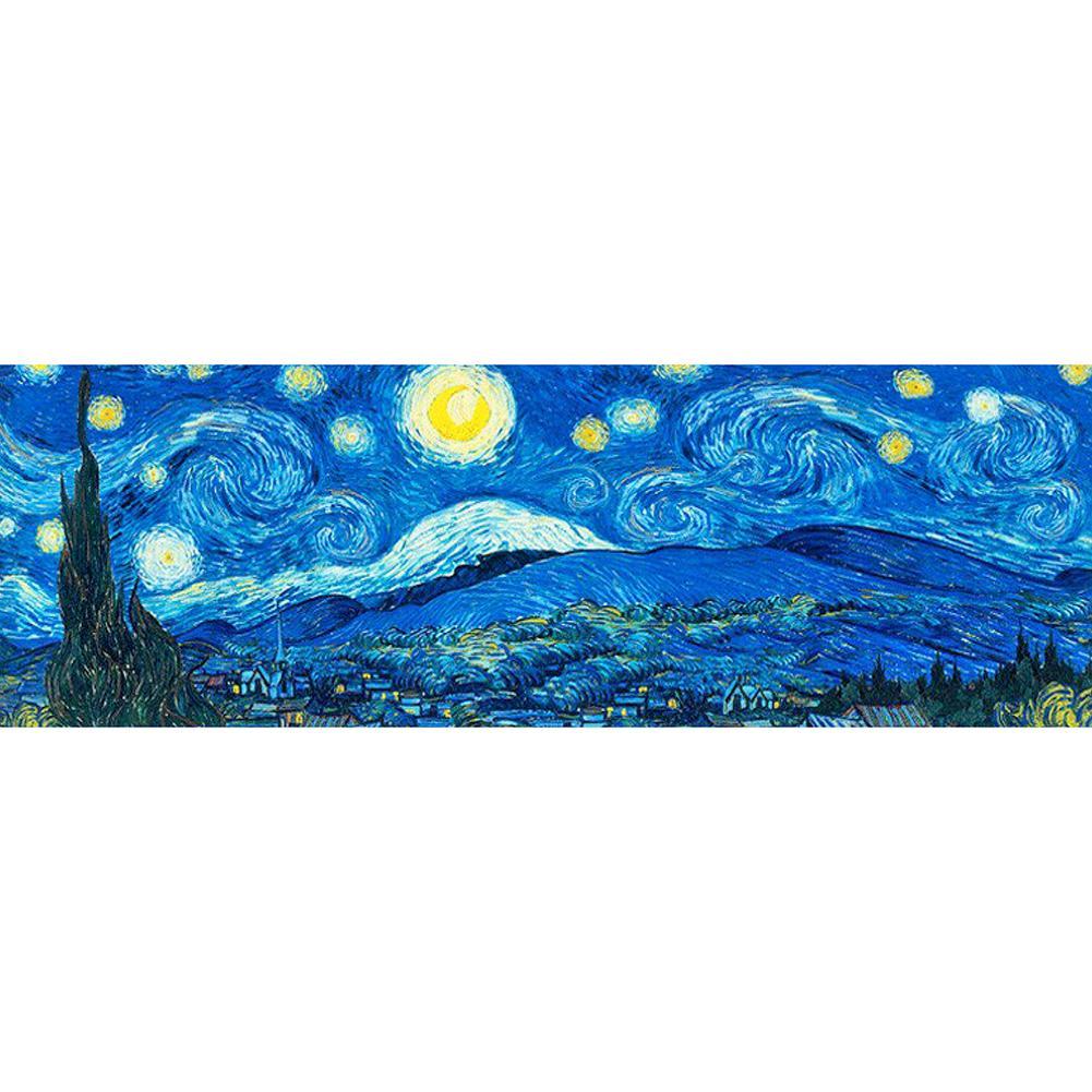 80x30cm Abstract Night Sky - Full Drill Round Drill - 80x30cm