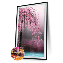 Load image into Gallery viewer, 45x85cm Pink Flower Tree - Full Drill Round Drill - 45x85cm
