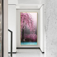 Load image into Gallery viewer, 45x85cm Pink Flower Tree - Full Drill Round Drill - 45x85cm
