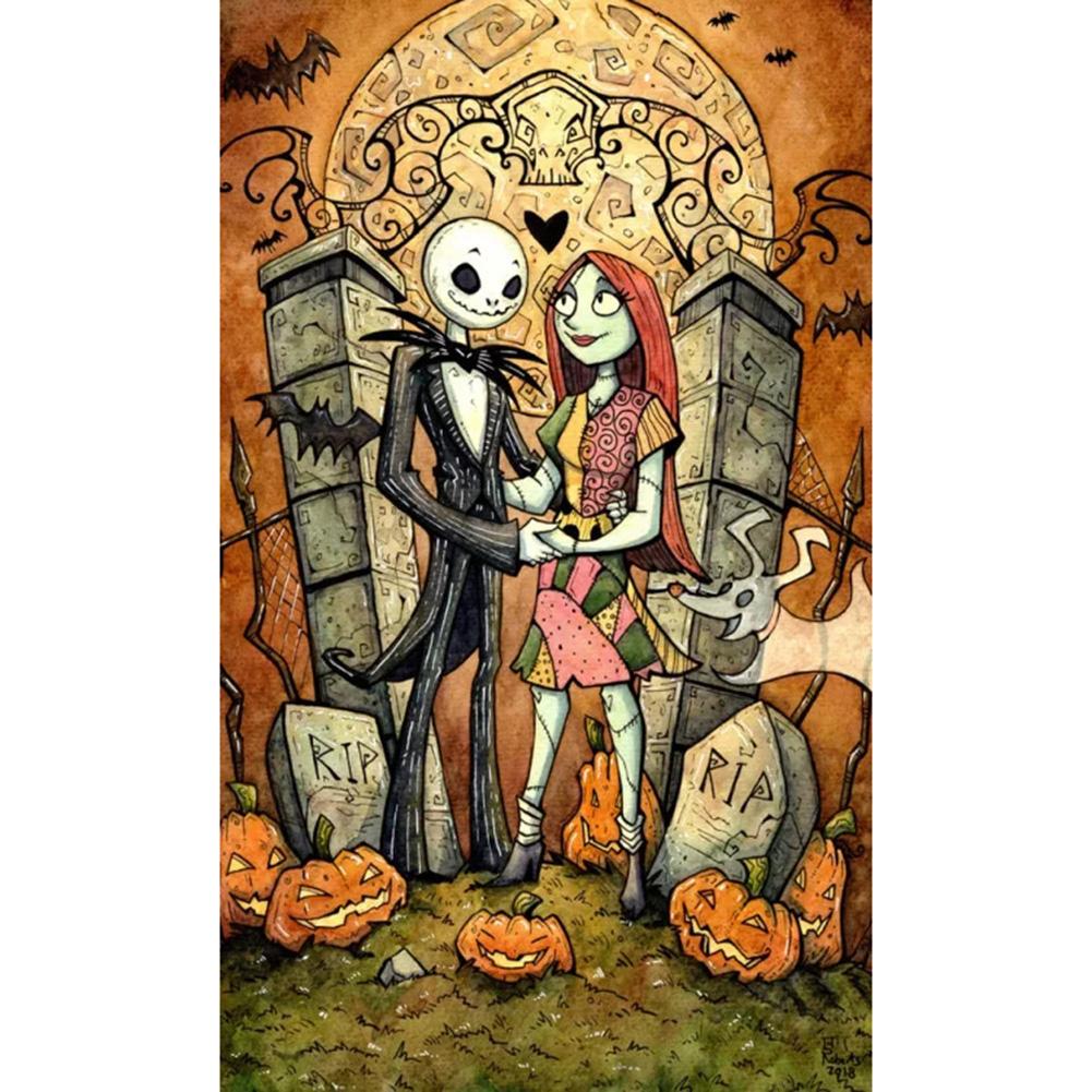 Animated Halloween  - Full Drill Round Drill - 30x40cm
