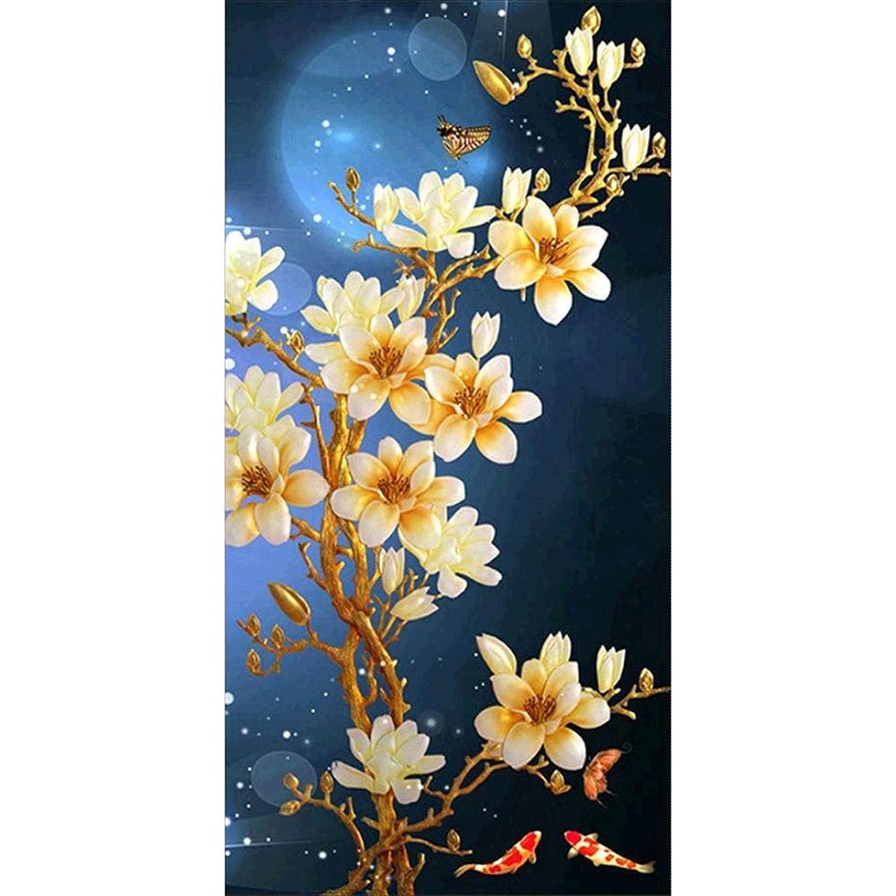 45x85cm Plum Blossom Tree - Full Drill Round Drill - 45x85cm