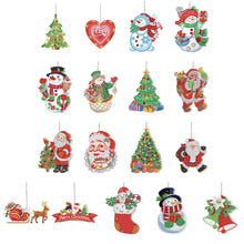 Load image into Gallery viewer, 5D Christmas Diamond Painting Hanging Light Festive Rhinestone Lamp Pendant Kits
