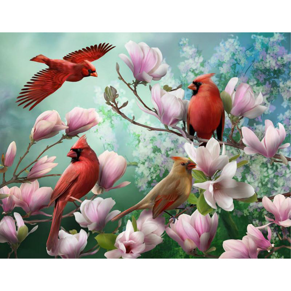 Flower Bird-Full Drill Diamond Painting