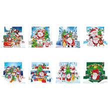 Load image into Gallery viewer, 8pcs/Set-Christmas-Diamond Greeting Cards
