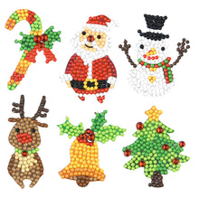 Load image into Gallery viewer, 6pcs-Christmas-Diamond Painting Free Stickers
