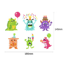 Load image into Gallery viewer, 6pcs-Animal-Diamond Painting Free Stickers
