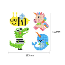 Load image into Gallery viewer, 4pcs-Animal-Diamond Painting Free Stickers
