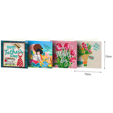 Load image into Gallery viewer, 4pcs/Set-Holiday-Diamond Greeting Cards
