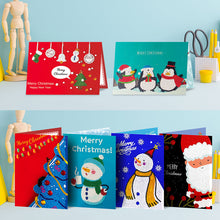 Load image into Gallery viewer, 6pcs/Set-Christmas-Diamond Greeting Cards
