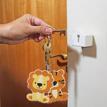 Load image into Gallery viewer, 5pcs Animal Lion Double Sided Keychain
