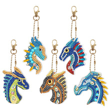 Load image into Gallery viewer, 5pcs Dragon Double Sided Keychain
