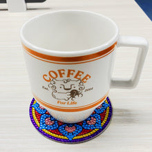 Load image into Gallery viewer, 8pcs/set +1 storage rack-Mandala-Acrylic Diamond Coaster
