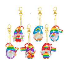 Load image into Gallery viewer, 5pcs DIY Diamond Painting Ladybug Gnomes Double-sided Keychains
