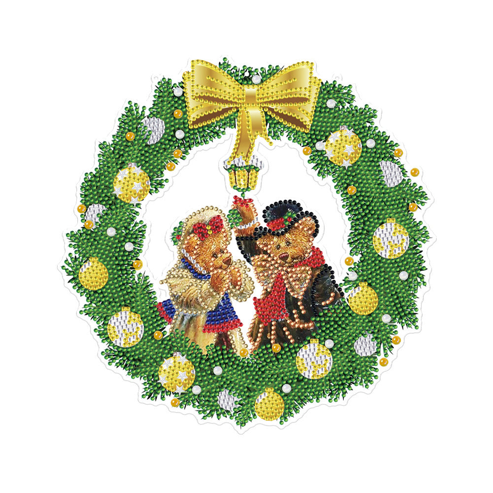 Christmas-Single Side Drill-Diamond Wreath