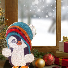 Load image into Gallery viewer, Penguin Single Sided Wooden Desktop Ornaments

