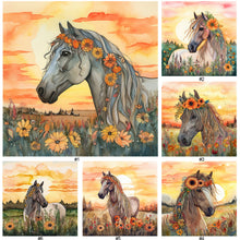 Load image into Gallery viewer, Field Horse-Full Round Diamond Painting-30x30cm
