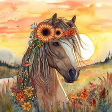 Load image into Gallery viewer, Field Horse-Full Round Diamond Painting-30x30cm
