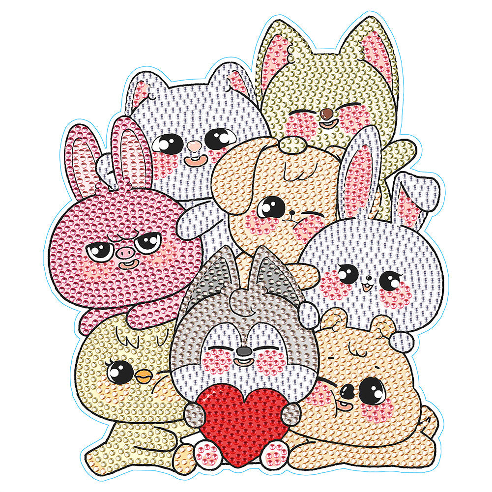 1pcs/set-Animal-Diamond Sticker