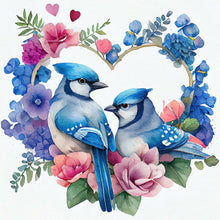 Load image into Gallery viewer, Wreath Bird-Full Round Diamond Painting-30x30cm
