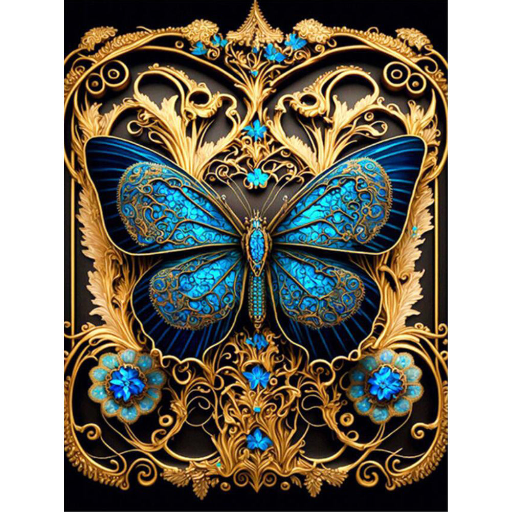 Butterfly-Full Round Diamond Painting-30x40cm