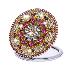 Load image into Gallery viewer, Mandala-Diamond Makeup Mirror
