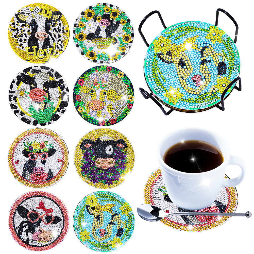Animal-Wooden Diamond Painting Coaster