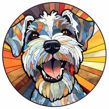 Load image into Gallery viewer, Stained Glass Dog-Full Round Diamond Painting-30x30cm
