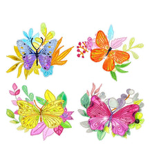 Load image into Gallery viewer, 4pcs/set-Butterfly-Diamond Sticker
