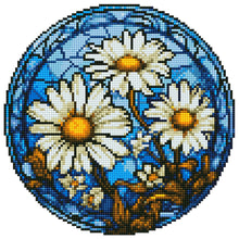 Load image into Gallery viewer, Stained Glass Flower-Diamond Sticker
