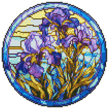 Load image into Gallery viewer, Stained Glass Flower-Diamond Sticker
