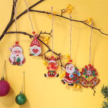 Load image into Gallery viewer, 5pcs/set Double Sided Christmas DIY Diamond Painting  Hanging Pendant Trees Decoration
