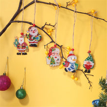 Load image into Gallery viewer, 5pcs/set Double Sided Christmas DIY Diamond Painting  Hanging Pendant Trees Decoration
