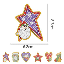 Load image into Gallery viewer, 5pcs/set Double Sided Christmas DIY Diamond Painting  Hanging Pendant Trees Decoration
