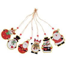 Load image into Gallery viewer, 5pcs/set Double Sided Christmas DIY Diamond Painting  Hanging Pendant Trees Decoration
