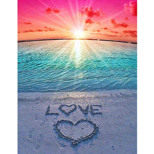 Load image into Gallery viewer, Love Beach - Full Drill Round Drill - 40x30cm
