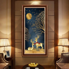 Load image into Gallery viewer, Gold Deer - Full Drill Round Drill Painting - 85x45cm
