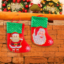 Load image into Gallery viewer, DIY Diamond Painting-3pcs Christmas stocking pendants
