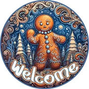 Christmas Gingerbread Boy-Full Round Diamond Painting-40x40cm