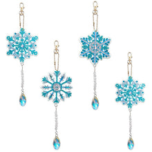 Load image into Gallery viewer, 4Pcs/Set-Snowflake-Diamond Pendant

