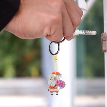 Load image into Gallery viewer, 5pcs DIY Diamond Painting Ladybug Gnomes Double-sided Keychains
