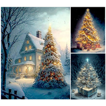 Load image into Gallery viewer, Christmas Tree-Full Round Diamond Painting-30x40cm
