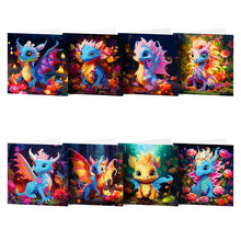 Load image into Gallery viewer, 8/12Pcs/Set-Owl/Cross-Diamond Greeting Cards
