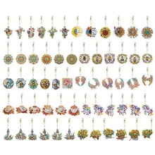 Load image into Gallery viewer, 6Pcs/Set Flower/Animal-Double Side Drill-Diamond Keychain
